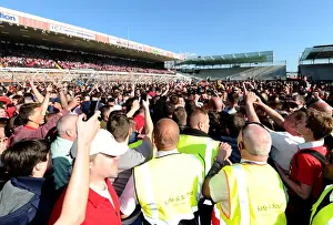 Fan Prints: Bristol City Reigns Supreme: Unforgettable Moment as Champions Are Crowned Amidst Euphoric Fan Invasion