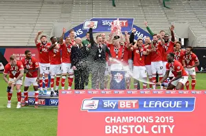 Bristol City V Walsall Prints: Bristol City Rejoice: Sky Bet League One Championship Win at Ashton Gate
