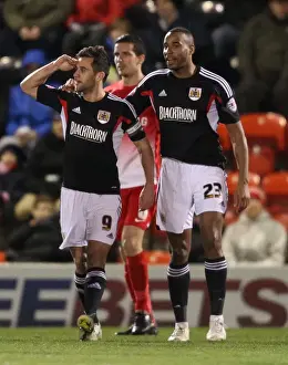 Bristol City: Sam Baldock and Tyrone Barnett's Thrilling Goal Celebration vs Leyton Orient, Sky Bet League One, 2014