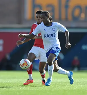 Bristol City V Chesterfield Prints: Bristol City Shuts Down Chesterfield's Charlie Raglan with Korey Smith