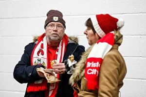 Images Dated 23rd February 2016: Bristol City Supporters Unite Before Championship Clash Against Brighton & Hove Albion