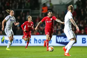 Framed Print : Bristol City Takes Early Lead: Lee Tomlin Sets Up Marlon Pack's Goal Against Leeds United Framed Print : Bristol City Takes Early Lead: Lee Tomlin Sets Up Marlon Pack's Goal Against Leeds United