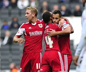 Bristol City: Thrilling Goal Celebration by Sam Baldock and Team Mates vs. Milton Keynes Dons, 2013