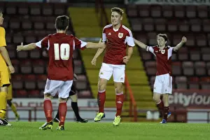 Bristol City U18s V Newport County U18s Prints: Bristol City U18s: Ben Withey Scores the Winner Against Newport County U18s in Youth Cup