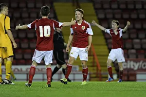 Bristol City U18s V Newport County U18s Prints: Bristol City U18s: Ben Withey's Thrilling Goal vs. Newport County U18s in Youth Cup