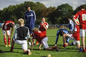 Bristol City U18s Prints: Bristol City U18s Consoling Each Other After 2-1 Defeat
