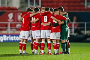 Bristol City V Cardiff City U18s Prints: Bristol City U18s Huddle Before FA Youth Cup Clash Against Cardiff City U18s