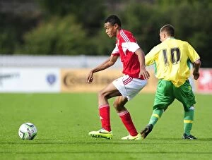 Images Dated 12th October 2013: Bristol City U18's Marley Bishop in Action Against Sheffield United