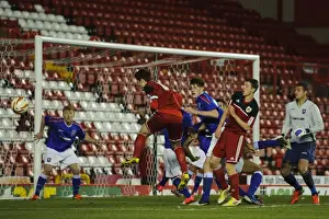Framed Print : Bristol City U18's Near-Miss: Pierce Mitchell and the FA Youth Cup Tussle vs Ipswich Town U18