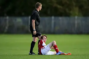 Development Prints: Bristol City U18's Tom Fry Suffers Injury During Match Against Brighton & Hove Albion U18s