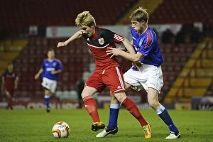 Images Dated 4th December 2012: Bristol City U18s vs Ipswich Town U18: Conor Lemonheigh Evans in Action - FA Youth Cup Third