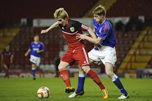 Bristol City U21s Prints: Bristol City U18s vs Ipswich Town U18: Conor Lemonheigh Evans in Action - FA Youth Cup Third Round
