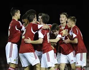 Bristol City U18s V Newport County U18s Prints: Bristol City U18s vs Newport County U18s: Youth Cup Match at Ashton Gate