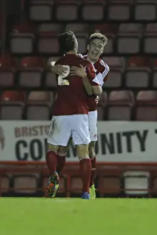 Bristol City U18s V Newport County U18s Prints: Bristol City U18s vs Newport County U18s: Youth Cup Match at Ashton Gate