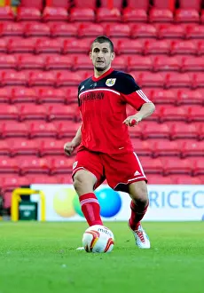 Framed Print : Bristol City U21s: Ismael Bouzid in Action against Colchester United U21s at Ashton Gate, 2012
