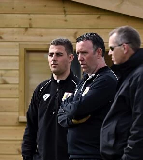 Images Dated 13th April 2015: Bristol City U21s Training: Brian Tinnion and Carlos Anton Watch Over Ipswich Town Match, 10/11/2014