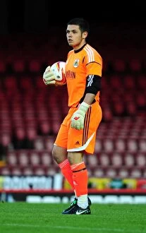 Images Dated 22nd August 2012: Bristol City U21s vs Colchester United U21s: Lewis Carey Shines at Ashton Gate, 2012