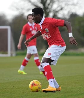 Images Dated 13th April 2015: Bristol City U21s vs Ipswich Town: Shaquille Hunter in Action