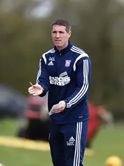 Bristol City V Ipswich U21s Prints: Bristol City U21s vs Ipswich Town U21s: Mark Kennedy Leads Ipswich Training Session at Failand