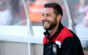 Images Dated 25th July 2016: Bristol City Under-21 Manager Jamie McAllister Grins during Cheltenham Town Match, 2016