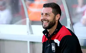 Bcfc Prints: Bristol City Under-21 Manager Jamie McAllister Grins during Cheltenham Town Match, 2016