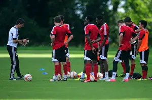 Bristol City Training 27-09-12 Prints: Bristol City Under-21s: Manager's Pep Talk at Training Session