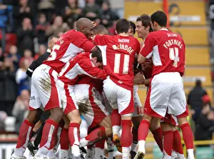 Bristol City V Hull City Prints: Bristol City: Unified Euphoria - McCombe's Goal Celebration vs Hull City