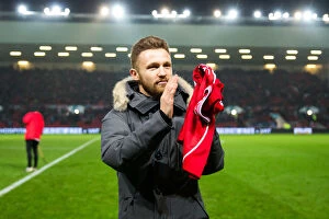Images Dated 31st January 2017: Bristol City Unveils New Signing Matty Taylor at Half Time Against Sheffield Wednesday