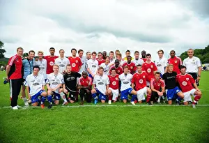 Framed Print : Bristol City and Vallens: United in Football - Team Photo