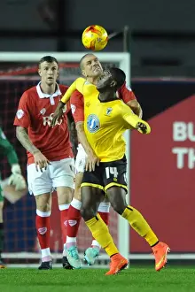 Bristol City vs AFC Wimbledon: Intense Battle for the Ball - Football