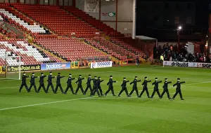 Framed Print : Bristol City vs AFC Wimbledon in Johnstone's Paint Trophy Clash at Ashton Gate Framed Print : Bristol City vs AFC Wimbledon in Johnstone's Paint Trophy Clash at Ashton Gate