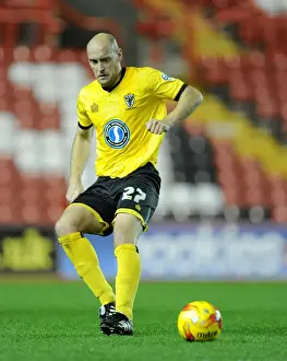 Bristol City vs AFC Wimbledon: Johnstone's Paint Trophy Clash at Ashton Gate - Adam Barrett in Action