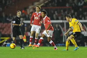 Bristol City vs AFC Wimbledon: Korey Smith in Action at Ashton Gate, November 11, 2014