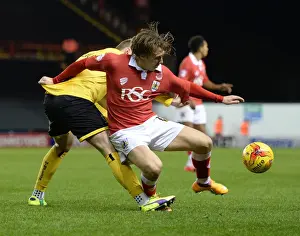 Bristol City vs AFC Wimbledon: Tom Beere Fouls Luke Freeman in Johnstone's Paint Trophy Clash
