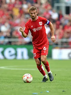 Bristol City V Aston Villa Prints: Bristol City vs Aston Villa: Gary O'Neil in Action at Ashton Gate, 2016