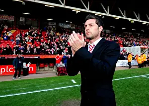 Bristol City V Barnsley Prints: Bristol City vs Barnsley: Jamie McAllister in Action at Ashton Gate Stadium, 2012