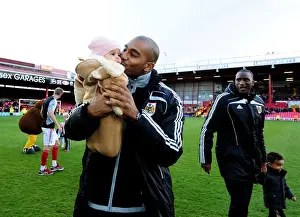 Bristol City V Barnsley Prints: Bristol City vs Barnsley: Marvin Elliott in Action at Ashton Gate Stadium, 2012