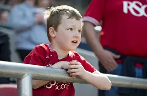 Bristol City vs Barnsley: Passionate Supporter at Ashton Gate, 2017