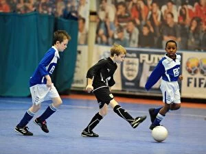 Birmingham City Collection: Bristol City vs Birmingham City: 09-10 Futsal Tournament - A Showdown between the First Teams