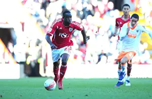 Bristol City V Blackpool Prints: Bristol City vs Blackpool: Albert Adomah in Action at Ashton Gate Stadium, 2012