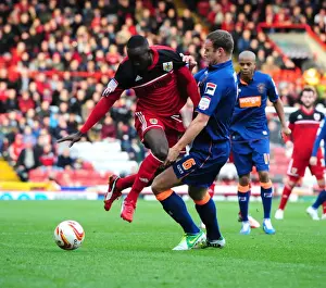 Bristol City vs Blackpool: Albert Adomah Foul by Ian Evatt