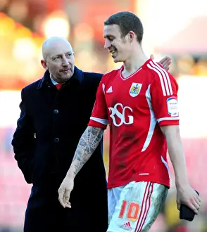 Bristol City V Blackpool Prints: Bristol City vs Blackpool Clash at Ashton Gate Stadium - February 25, 2012