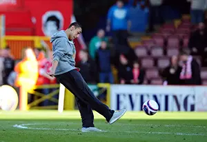 Bristol City V Blackpool Prints: Bristol City vs Blackpool Clash at Ashton Gate Stadium - February 25, 2012