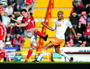 Bristol City V Blackpool Prints: Bristol City vs Blackpool: Neil Kilkenny in Action at Ashton Gate Stadium, 2012