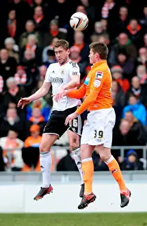 Black Pool Prints: Bristol City vs Blackpool: Steven Davies vs Gary MacKenzie Clash in Npower Championship Match