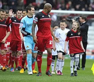 Images Dated 13th April 2013: Bristol City vs. Bolton Wanderers Clash in Npower Championship (April 13, 2013)