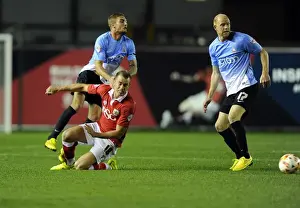 Bristol City vs Bradford City: Aaron Wilbraham Fouls Gary Liddle