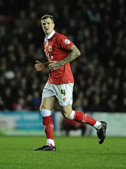 Bristol City vs Bradford City: Aden Flint in Action at Ashton Gate, October 2014