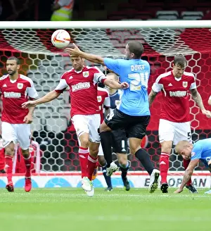 Bristol City V Bradford City Prints: Bristol City vs Bradford City: Controversial Moment - Possible Handball by Nathan Doyle
