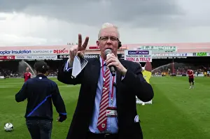 Bristol City V Bradford City Prints: Bristol City vs Bradford City: David Lloyd Announces at Ashton Gate